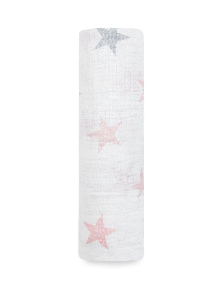 aden + anais™ Essentials Pink Muslin Blanket - Image 1 of 4