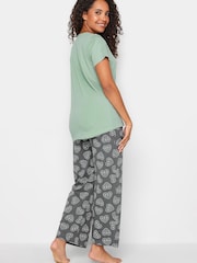 M&Co Blue Wide Leg Top and Trousers Set - Image 3 of 4