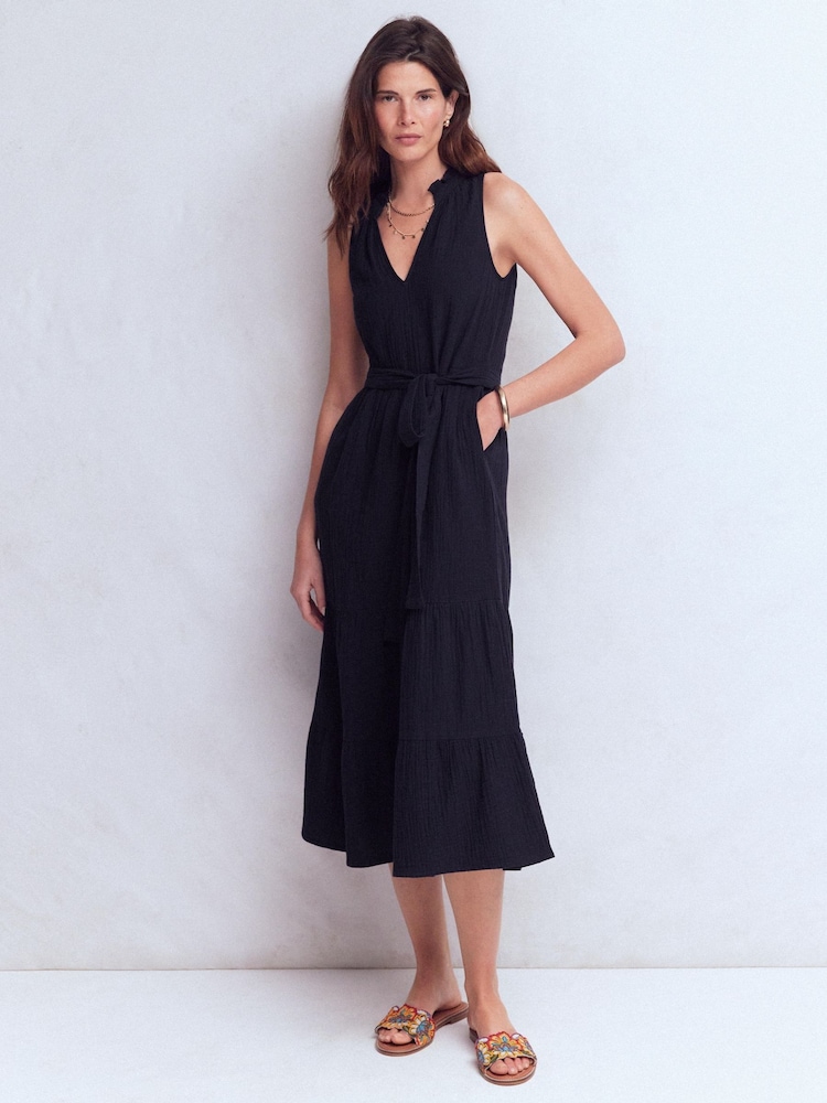 Boden Blue Viv Double Cloth Maxi Dress - Image 1 of 5