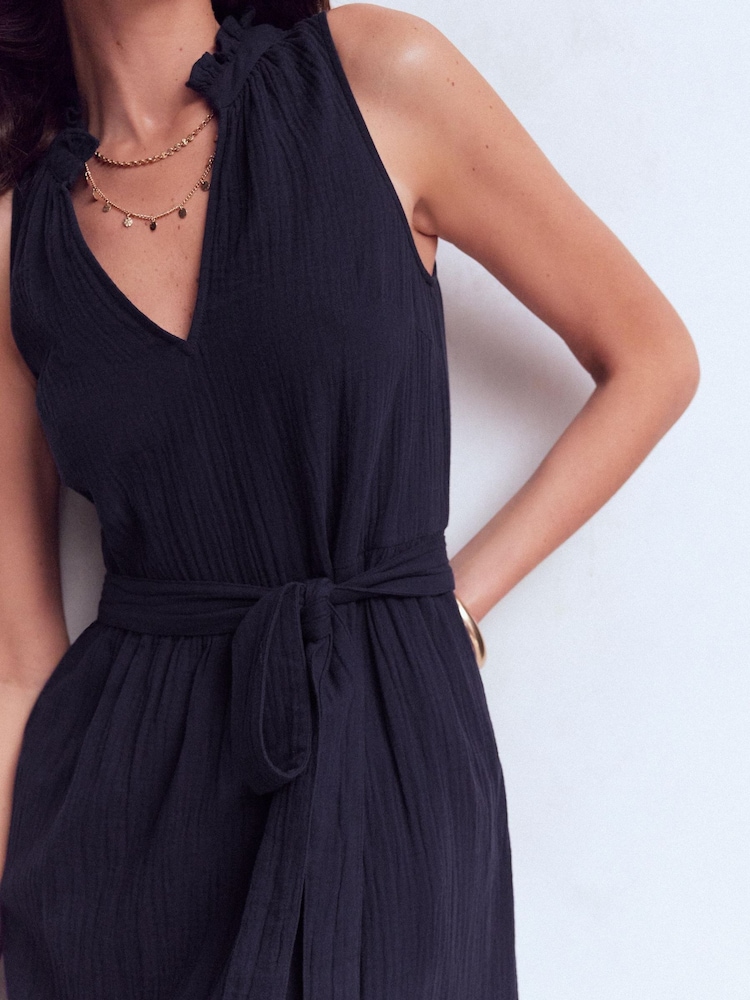 Boden Blue Viv Double Cloth Maxi Dress - Image 2 of 5