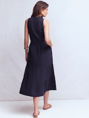 Boden Blue Viv Double Cloth Maxi Dress - Image 3 of 5