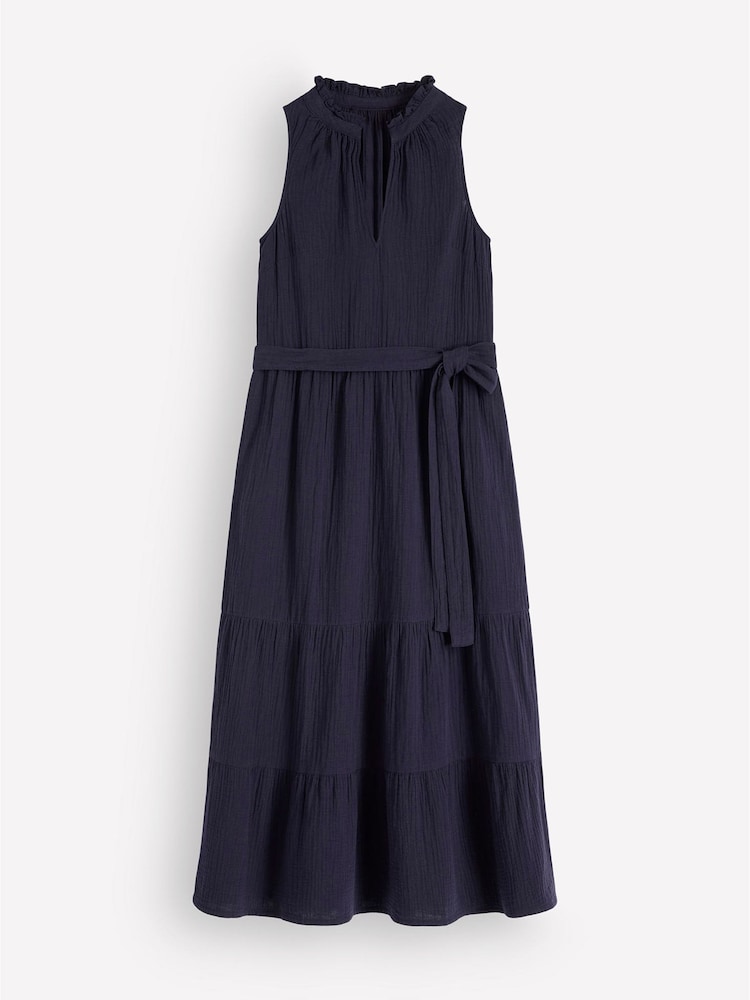 Boden Blue Viv Double Cloth Maxi Dress - Image 5 of 5