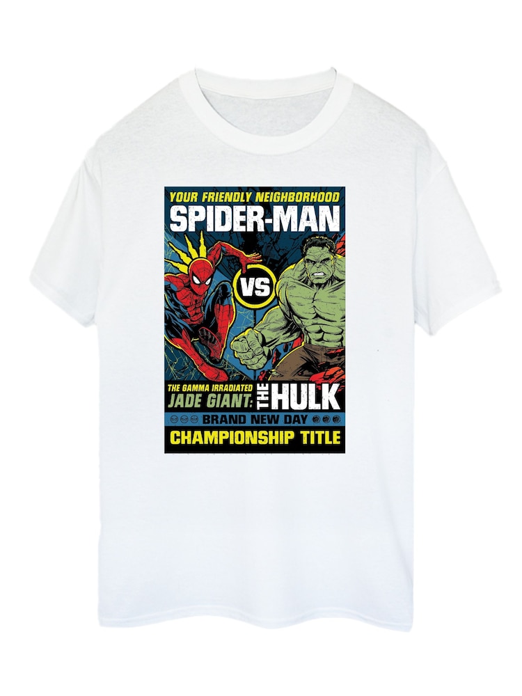 Brands In White Marvel Spider Man Brand New Day Hulk Cover T-Shirt - Image 2 of 4 Brands In White Marvel Spider Man Brand New Day Hulk Cover T-Shirt - Image 2 of 4