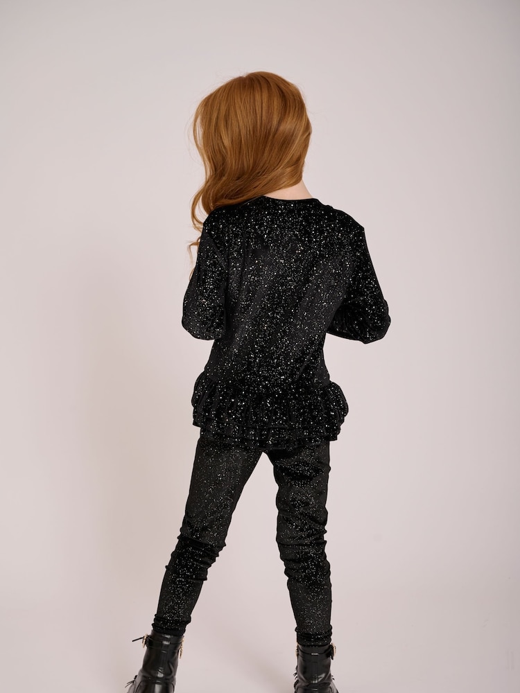 Angels Face Joss Sparkle Velveteen Black Set - Image 2 of 5