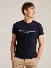Tommy Hilfiger Blue Logo T-Shirt - Image 1 of 3