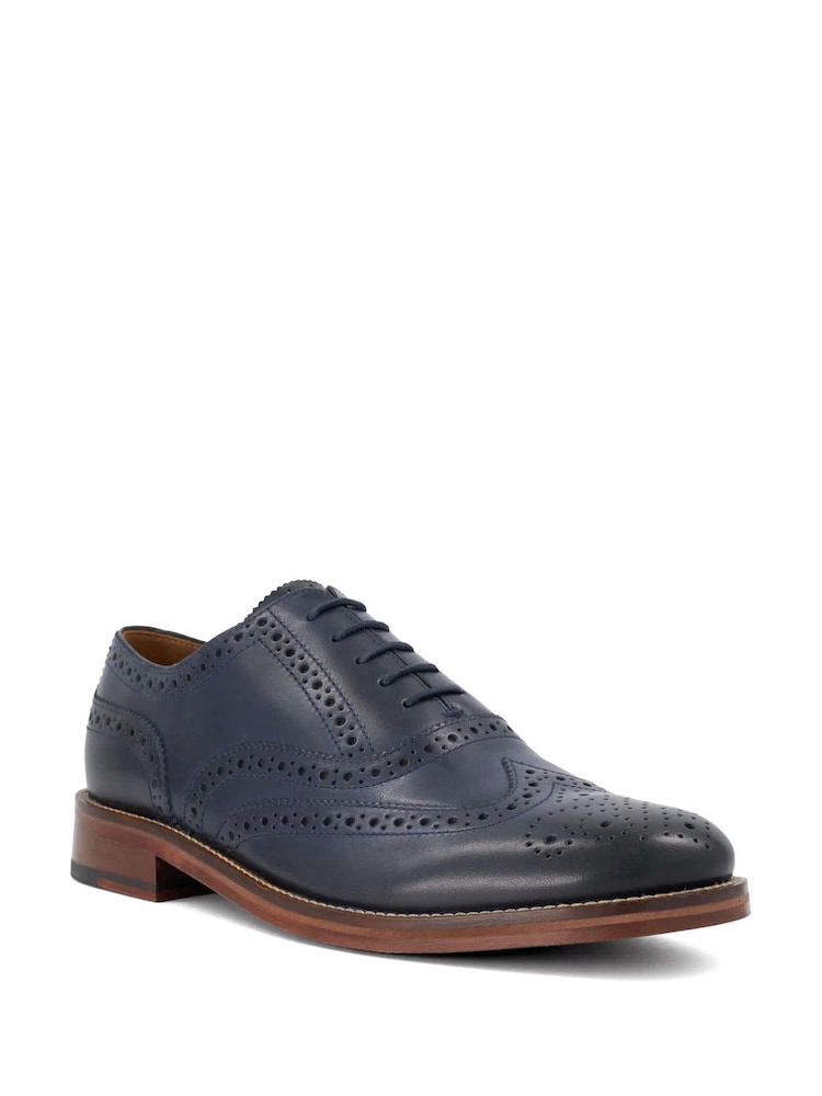 Bleu - Dune London Sadwell Brogues - Image 2 sur 5