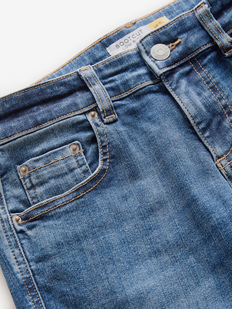 Dark Blue Low Bootcut Jeans - Image 8 of 8 Dark Blue Low Bootcut Jeans - Image 8 of 8