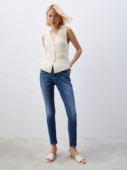 Dark Blue Low Skinny Jeans - Image 1 of 5