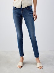 Dark Blue Low Skinny Jeans - Image 2 of 5
