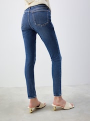 Dark Blue Low Skinny Jeans - Image 3 of 5