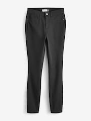 Black Fly Fasten Jersey Denim Leggings - Image 5 of 6