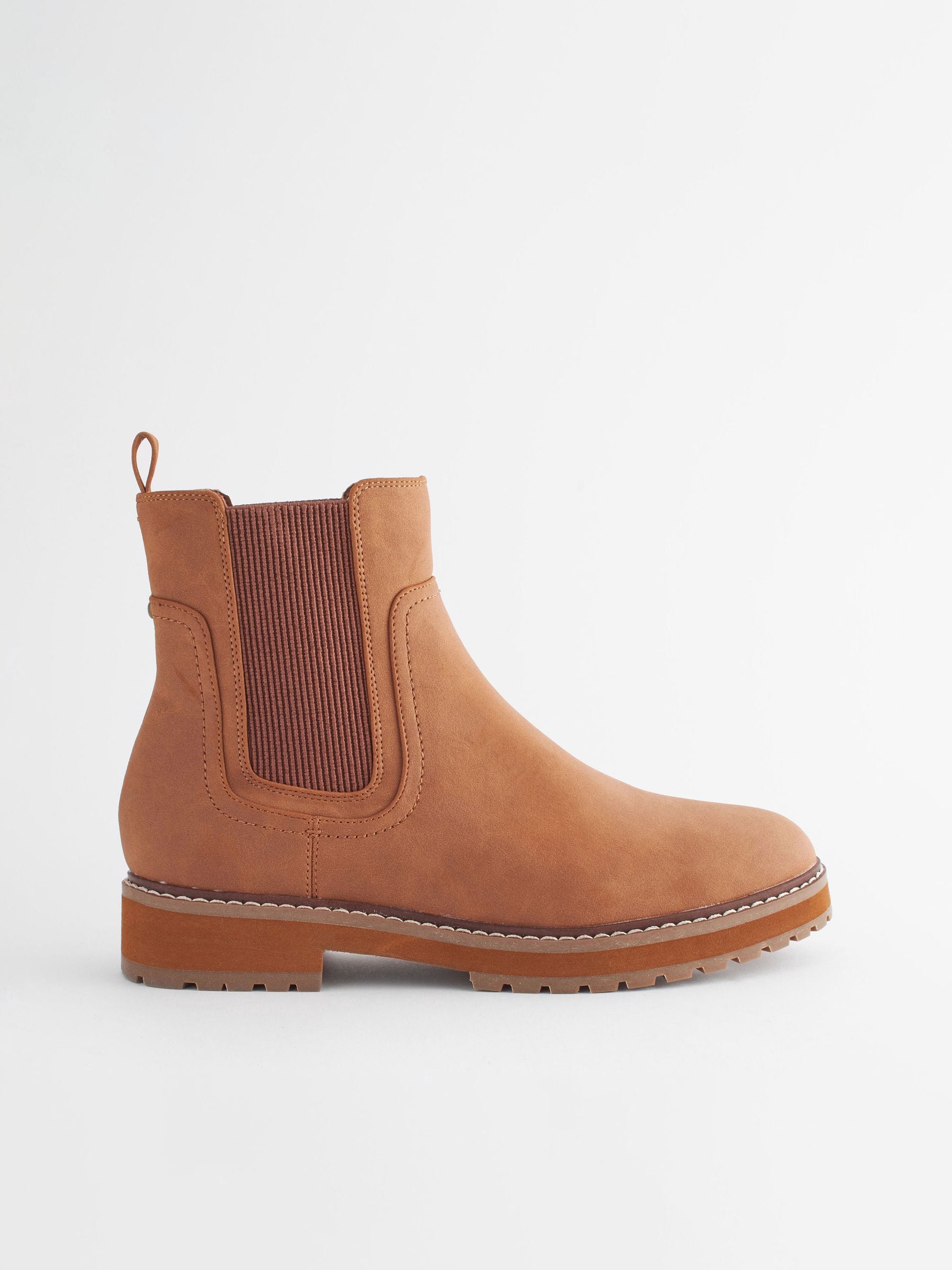 Tan Brown Regular Wide Fit Forever Comfort Chelsea Ankle Boots