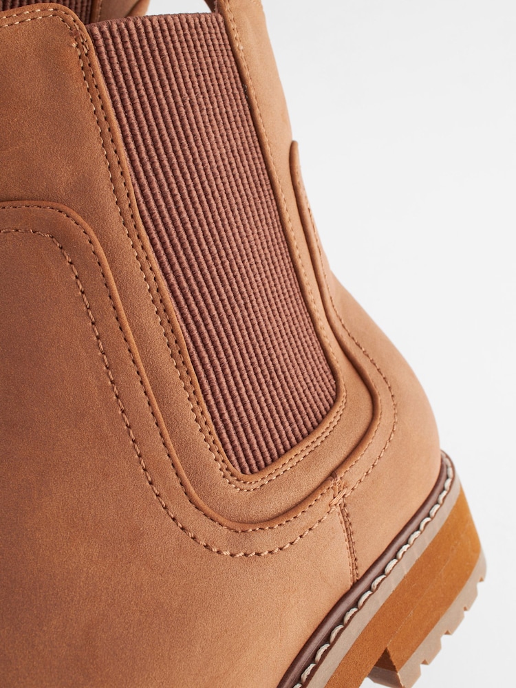 Tan Brown Regular/Wide Fit Forever Comfort® Chelsea Ankle Boots - Image 7 of 7