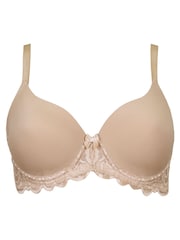 Pour Moi Almond Natural Padded Romance Moulded Plunge Push Up Bra - Image 4 of 5