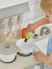 JoJo Maman Bébé White Camden Wooden Play Kitchen - Image 14 of 18