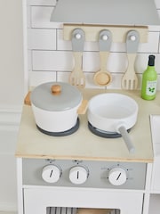 JoJo Maman Bébé White Henley Wooden Play Kitchen - Image 5 of 12