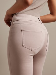 Mauve Pink Jersey Denim Leggings - Image 4 of 6