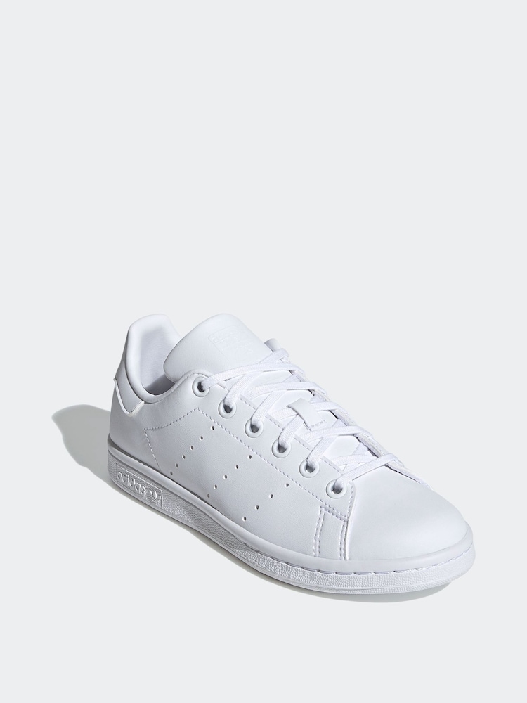 adidas Originals White Junior Stan Smith Trainers - Image 7 of 8