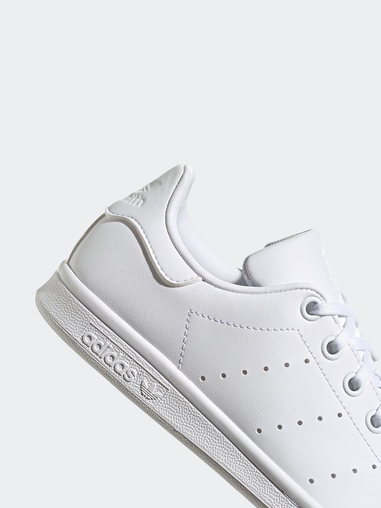 adidas Originals White Junior Stan Smith Trainers - Image 8 of 8
