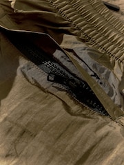 Fashion Cargo Khaki Green Utility Swim Shorts - Image 10 of 11