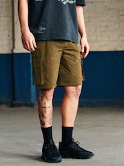 Fashion Cargo Khaki Green Utility Swim Shorts - Image 2 of 11