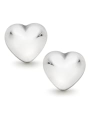 Beaverbrooks Children’s Mini B Silver Heart Earrings - Image 2 of 5