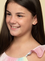 Beaverbrooks Children’s Mini B Silver Heart Earrings - Image 5 of 5