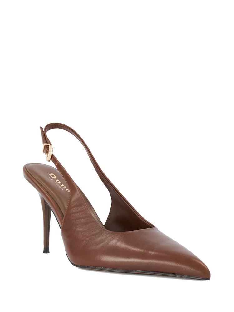 Dune London Brown Cai Slingbacks - Image 2 of 5 Dune London Brown Cai Slingbacks - Image 2 of 5