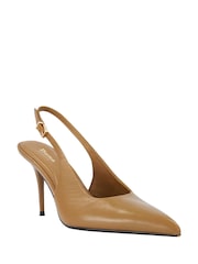 Dune London Natural Cai Slingbacks - Image 2 of 5