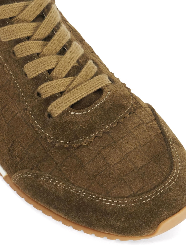 Dune London Olive Green Elora Trainers - Image 5 of 5