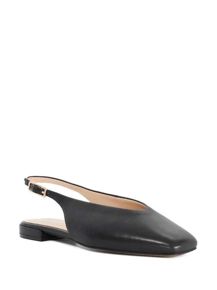 Dune London Black Heartbeat Ballet Pumps - Image 2 of 5 Dune London Black Heartbeat Ballet Pumps - Image 2 of 5