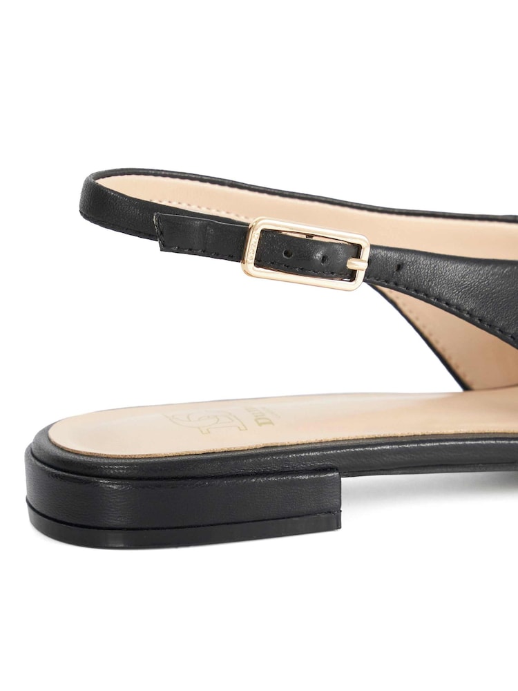 Dune London Black Heartbeat Ballet Pumps - Image 5 of 5 Dune London Black Heartbeat Ballet Pumps - Image 5 of 5