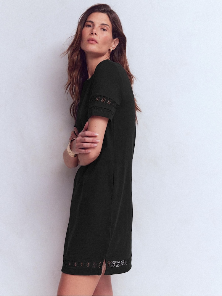 Boden Black Hattie Jersey T-Shirt Dress - Image 1 of 3 Boden Black Hattie Jersey T-Shirt Dress - Image 1 of 3