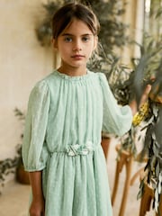 Mint Green Chiffon Corsage Dress (3-16yrs) - Image 2 of 8