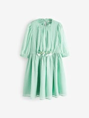 Mint Green Chiffon Corsage Dress (3-16yrs) - Image 6 of 8