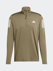 adidas Green Own the Run Quarter Zip Jacket - Image 6 of 6