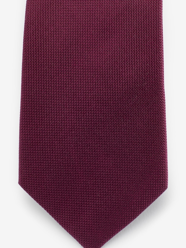 Burgundy Red Silk Tie - Image 3 of 3 Burgundy Red Silk Tie - Image 3 of 3