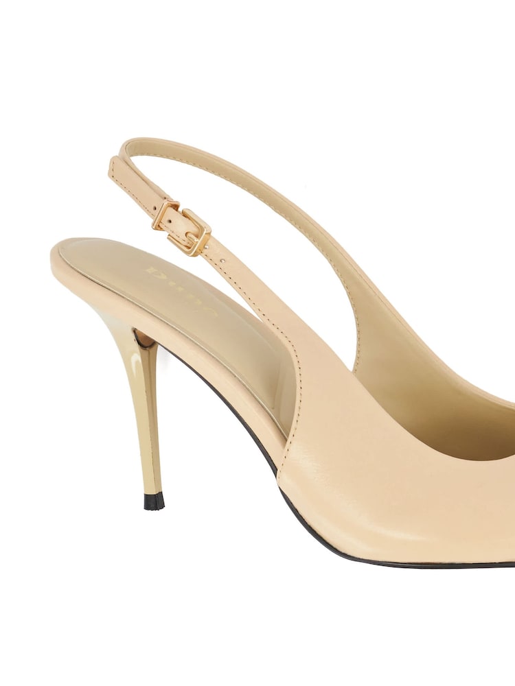 Dune London Cream Cai Slingbacks - Image 5 of 5 Dune London Cream Cai Slingbacks - Image 5 of 5