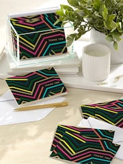 Hallmark Black 10 Pack Thank You Cards in 1 Neon Design - Image 1 of 4