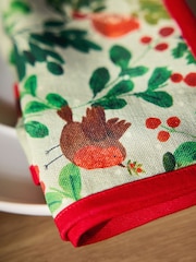 Set of 4 Green Robin Napkins - Image 2 of 2