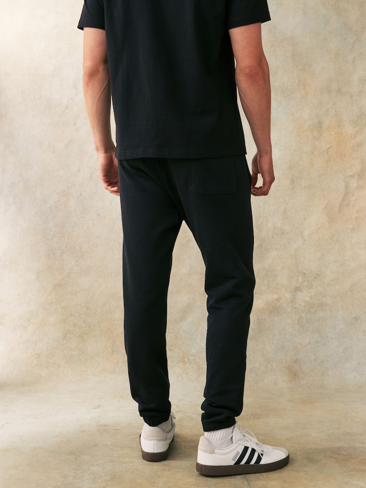 adidas Black All Season French Terry Regular Tapered 100% Cotton Joggers - Image 1 of 6