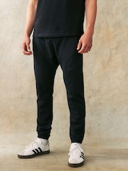 adidas Black All Season French Terry Regular Tapered 100% Cotton Joggers - Image 2 of 6