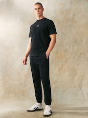 adidas Black All Season French Terry Regular Tapered 100% Cotton Joggers - Image 3 of 6