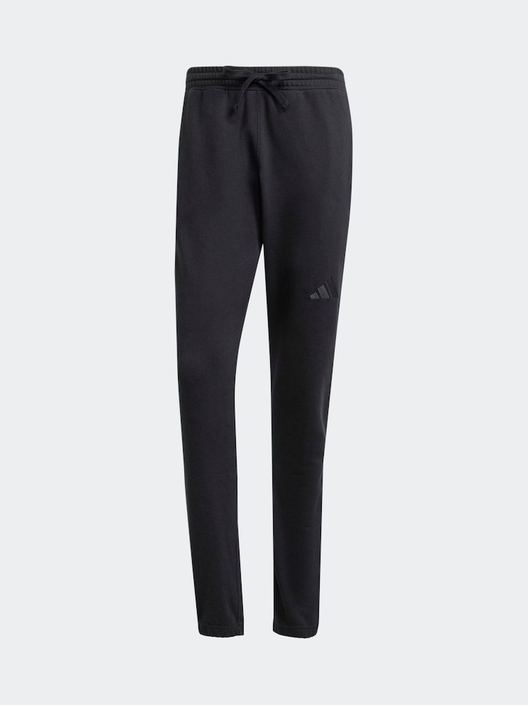 adidas Black All Season French Terry Regular Tapered 100% Cotton Joggers - Image 6 of 6