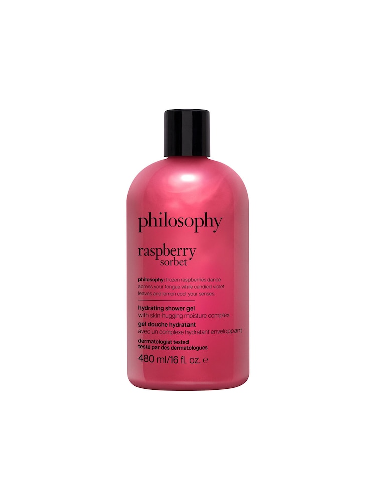 Philosophy Raspberry Sorbet Hydrating Shower Gel 480ml - Image 1 of 6 Philosophy Raspberry Sorbet Hydrating Shower Gel 480ml - Image 1 of 6