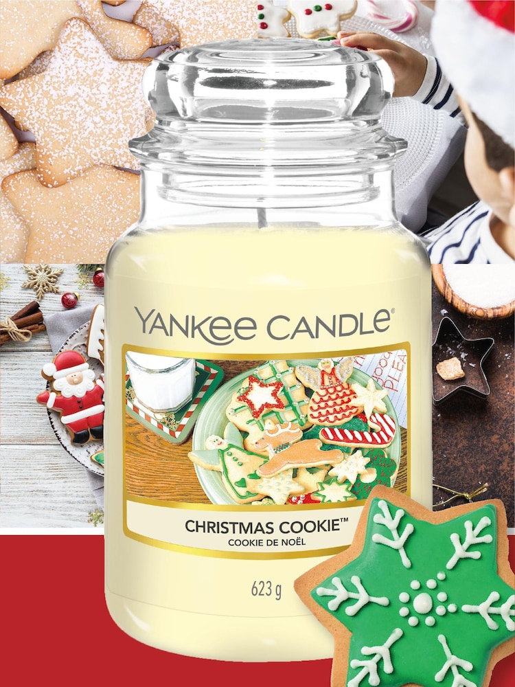 Yankee Candle Yellow Classic Jar Christmas Cookie Scented Candle - Image 2 of 3