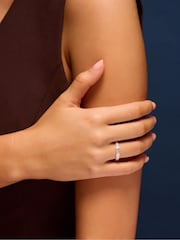 Accessorize 925 Sterling Silver Filigree Band Ring - Image 2 of 2