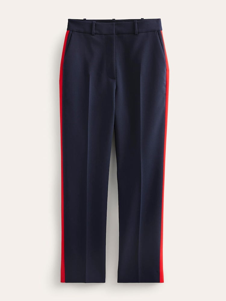 Boden Blue Kew Side Stripe Trousers - Image 6 of 6