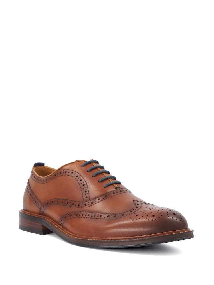Dune London Brown Senser Derby Shoes - Image 2 of 5 Dune London Brown Senser Derby Shoes - Image 2 of 5