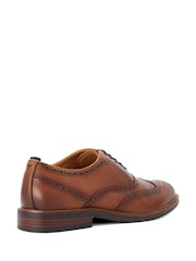 Dune London Brown Senser Derby Shoes - Image 3 of 5